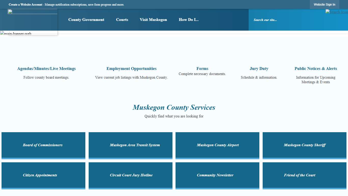 Muskegon County, MI Official Website